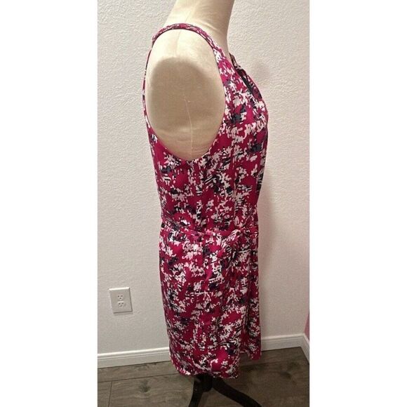 Banana Republic‎ Petite Pink Floral Sleeveless Dress Size SP - Picture 4 of 9